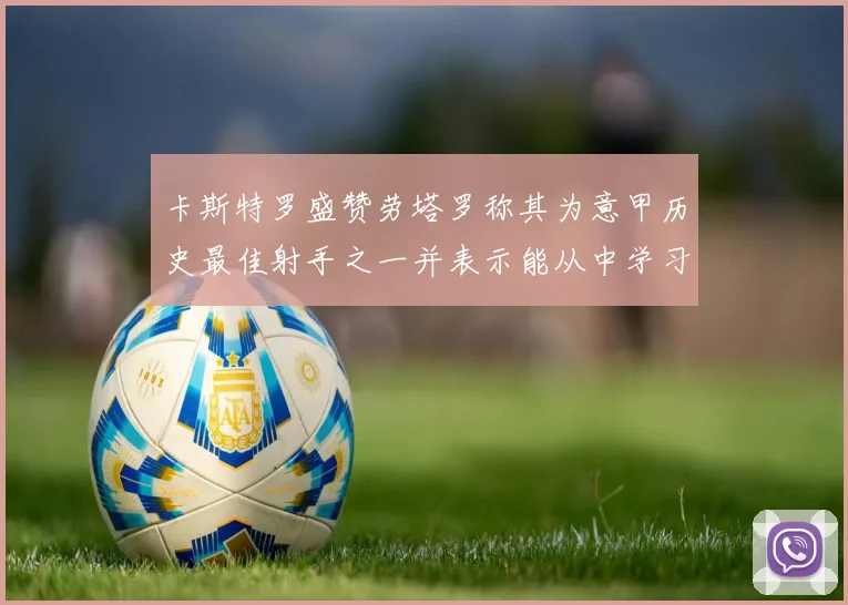 卡斯特罗盛赞劳塔罗称其为意甲历史最佳射手之一并表示能从中学习